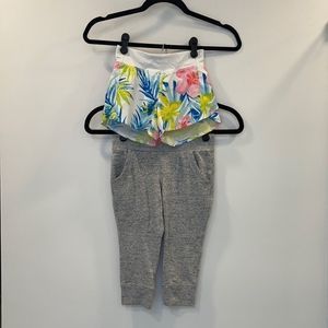Girls Athletic Shorts & Capri Joggers sz XS 4-5